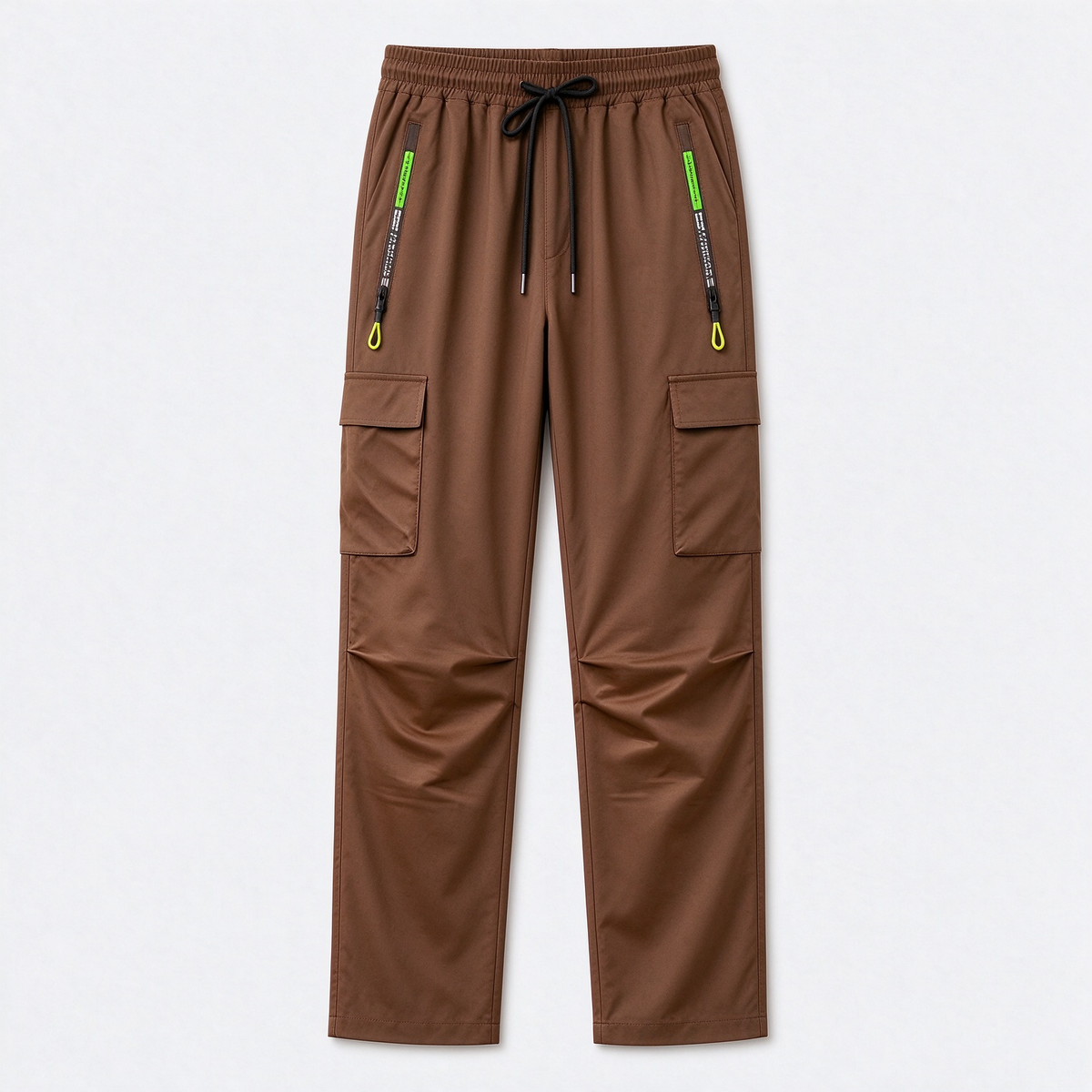 Women's Zipper Pocket Cargo Pants, Lightweight Straight Leg Design For Spring/Autumn, With Large Side Pockets, Suitable For Daily Outdoor And Dates Sports