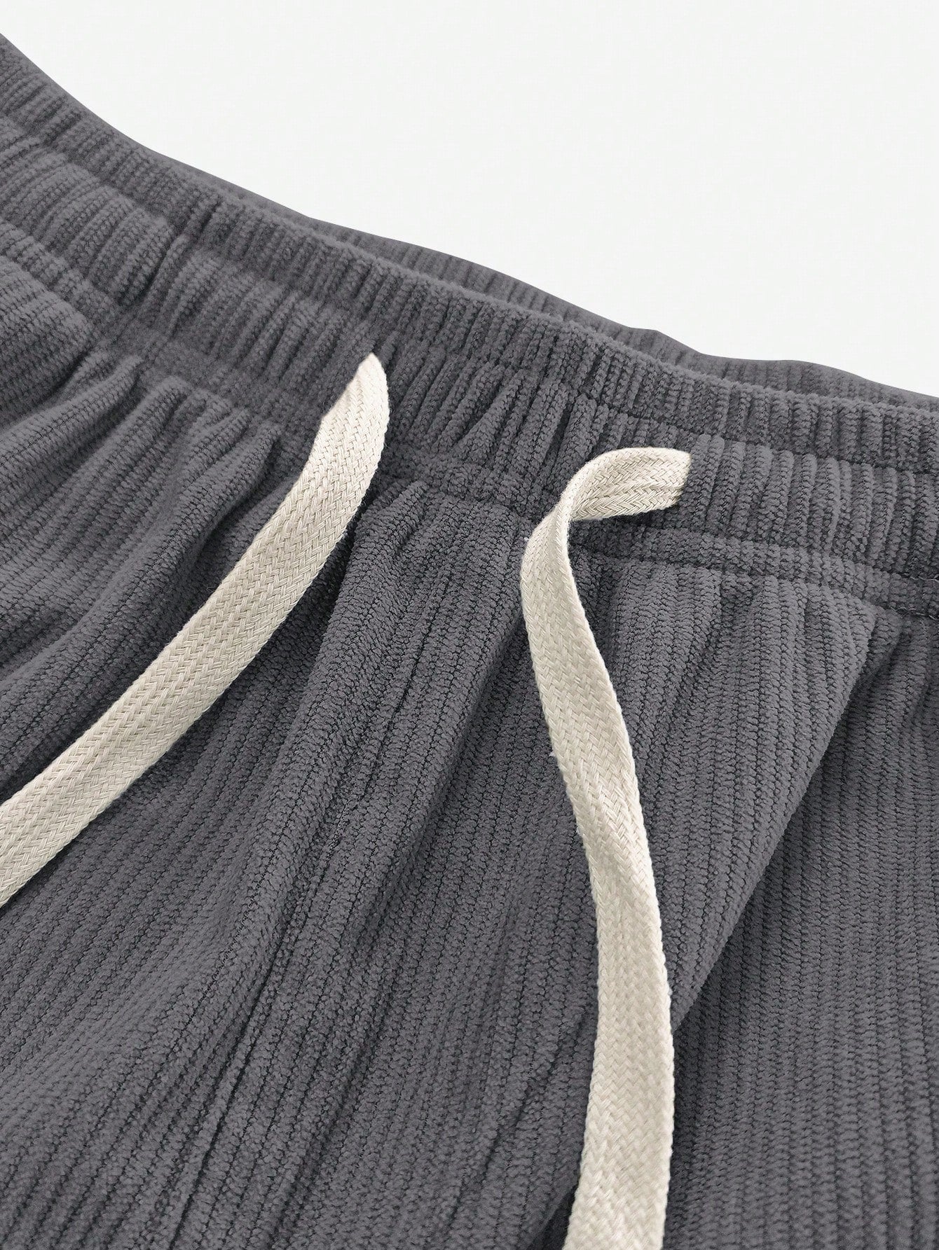 Women's Corduroy Straight Leg Pants With Drawstring Elastic Waist, Suitable For Casual, Sports, Hiking Wear, Spring/Autumn