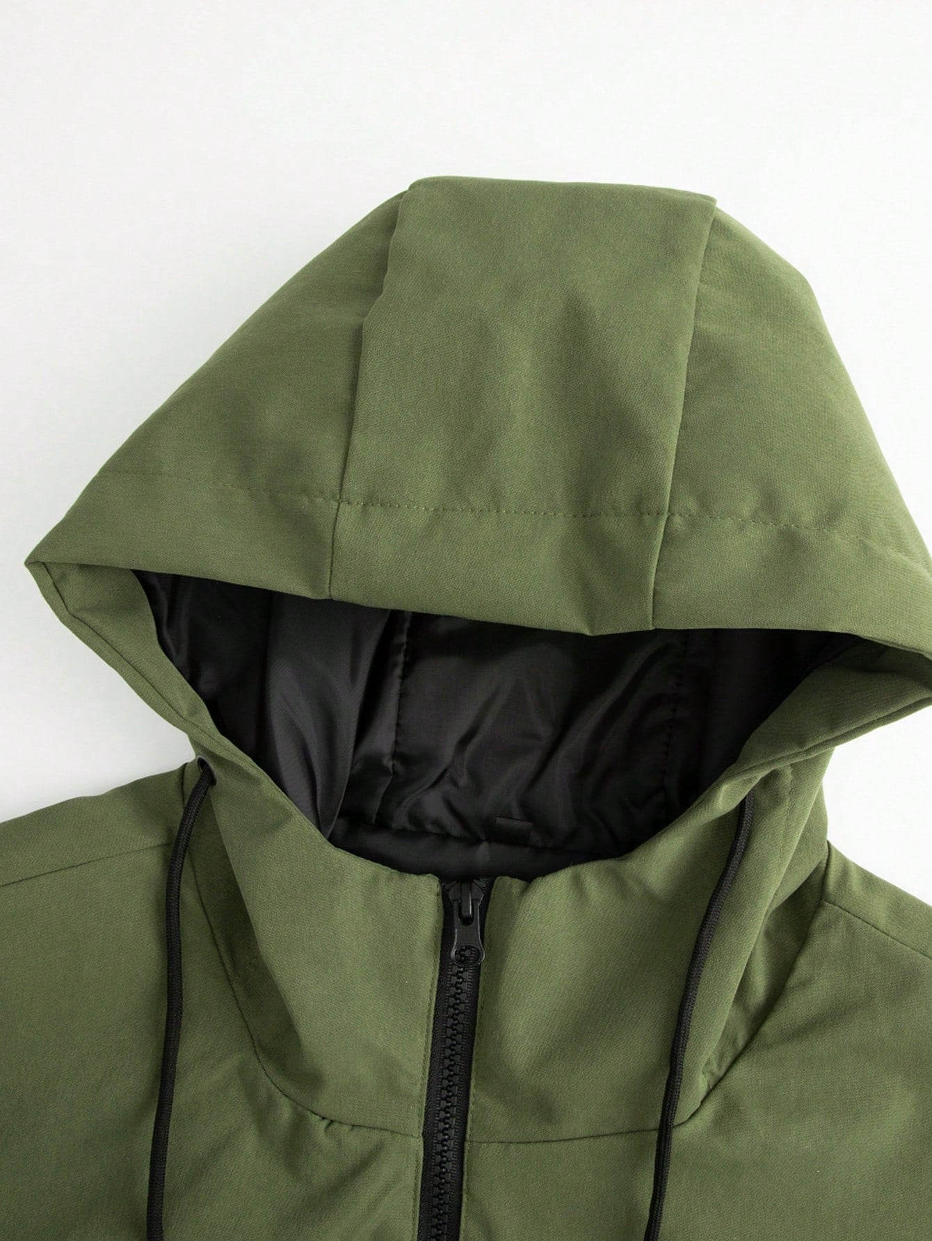 Plus Size Men's Lightweight Loose Hooded Jacket Outdoor Casual Solid Color Multi-Pocket Zipper Cardigan Casual Set Classic Boyfriend Style Hiking