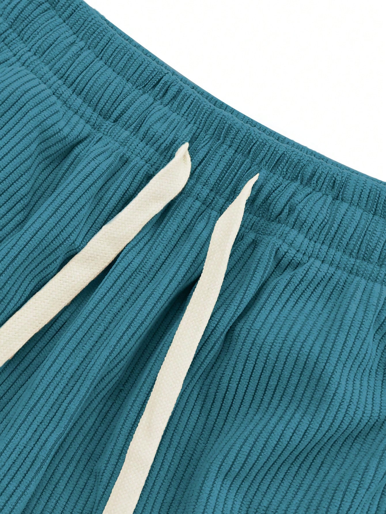 Women's Capris Summer Lightweight Breathable Corduroy Drawstring Waist Pockets Cropped Shorts For Dating, Work, Vacation And Casual Wear