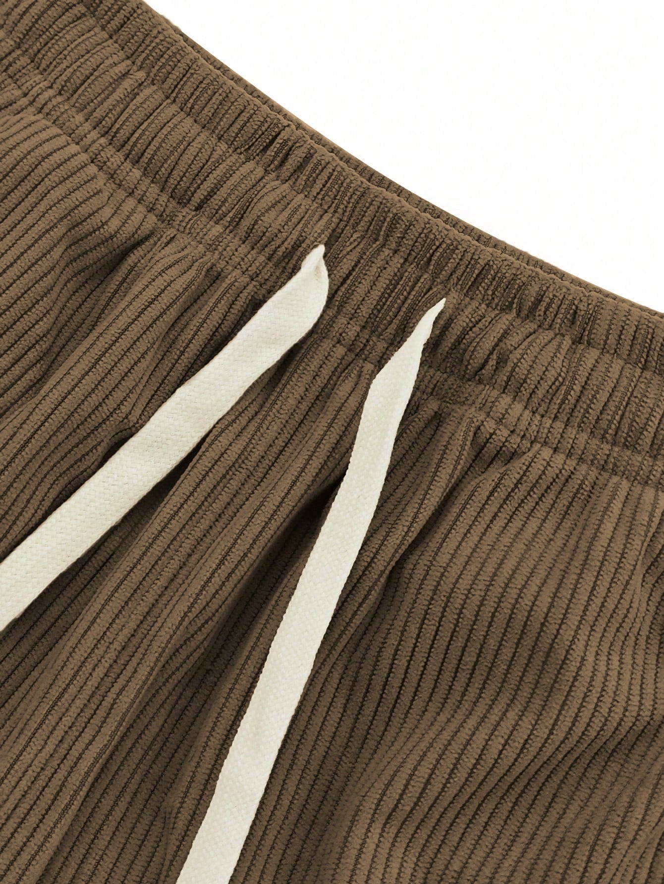 Women's Capris Summer Lightweight Breathable Corduroy Drawstring Waist Pockets Cropped Shorts For Dating, Work, Vacation And Casual Wear