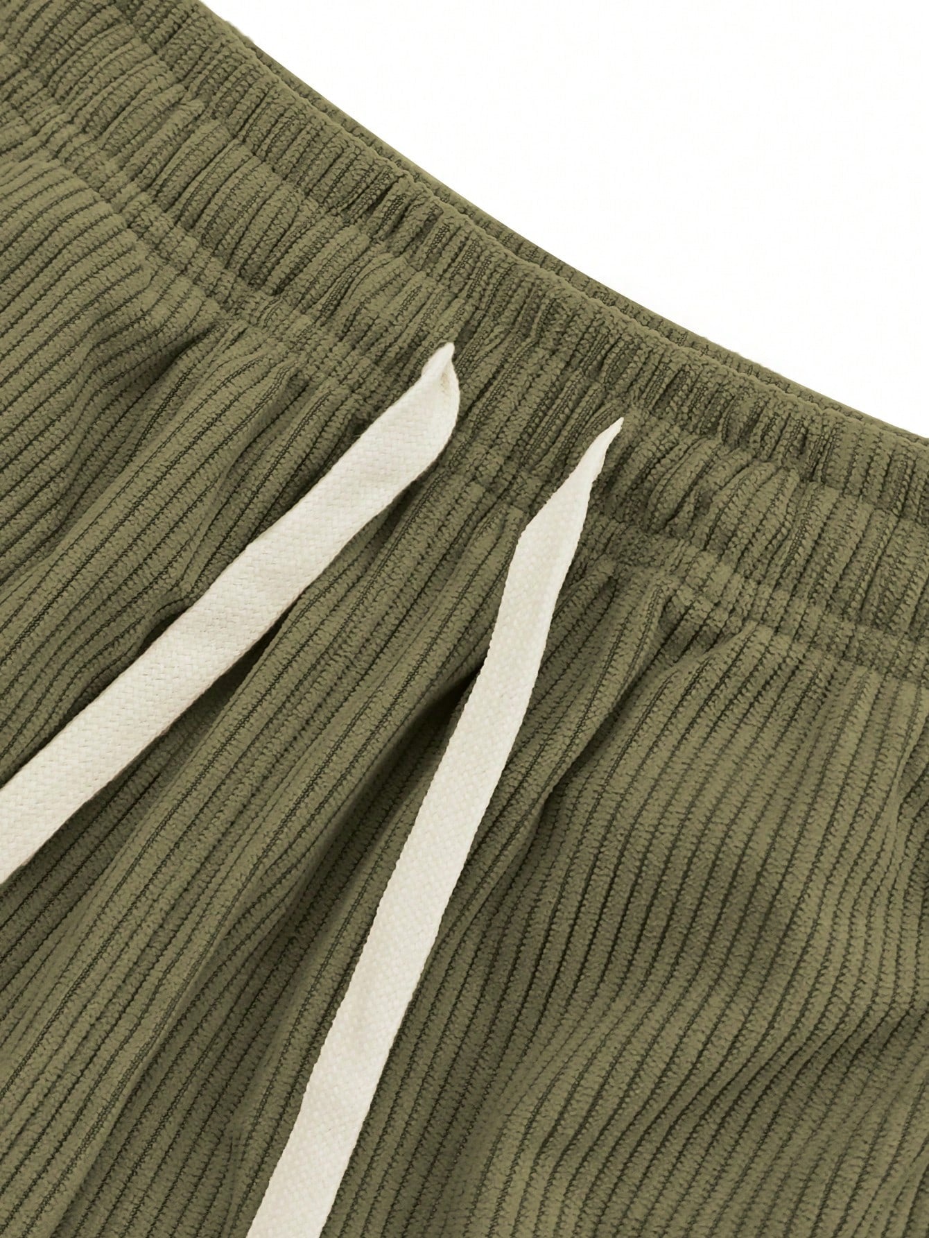 Women's Capris Summer Lightweight Breathable Corduroy Drawstring Waist Pockets Cropped Shorts For Dating, Work, Vacation And Casual Wear