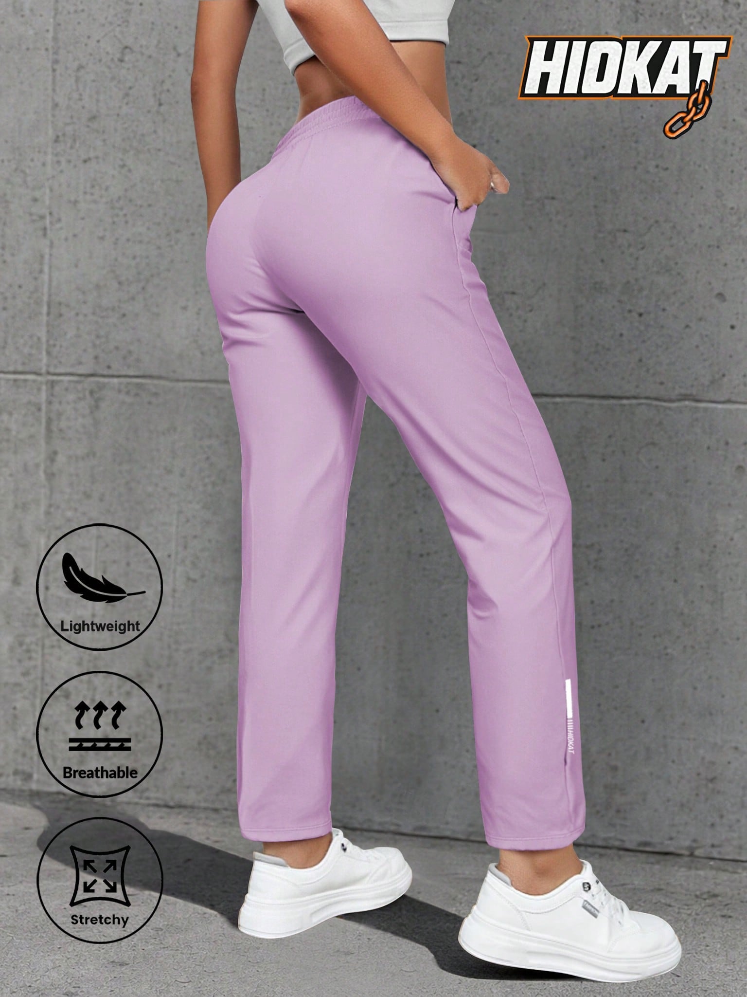 Women'S Casual Elastic Waist Drawstring Sports Pants, Suitable For Running, Yoga, Workout, Autumn/Spring Tights