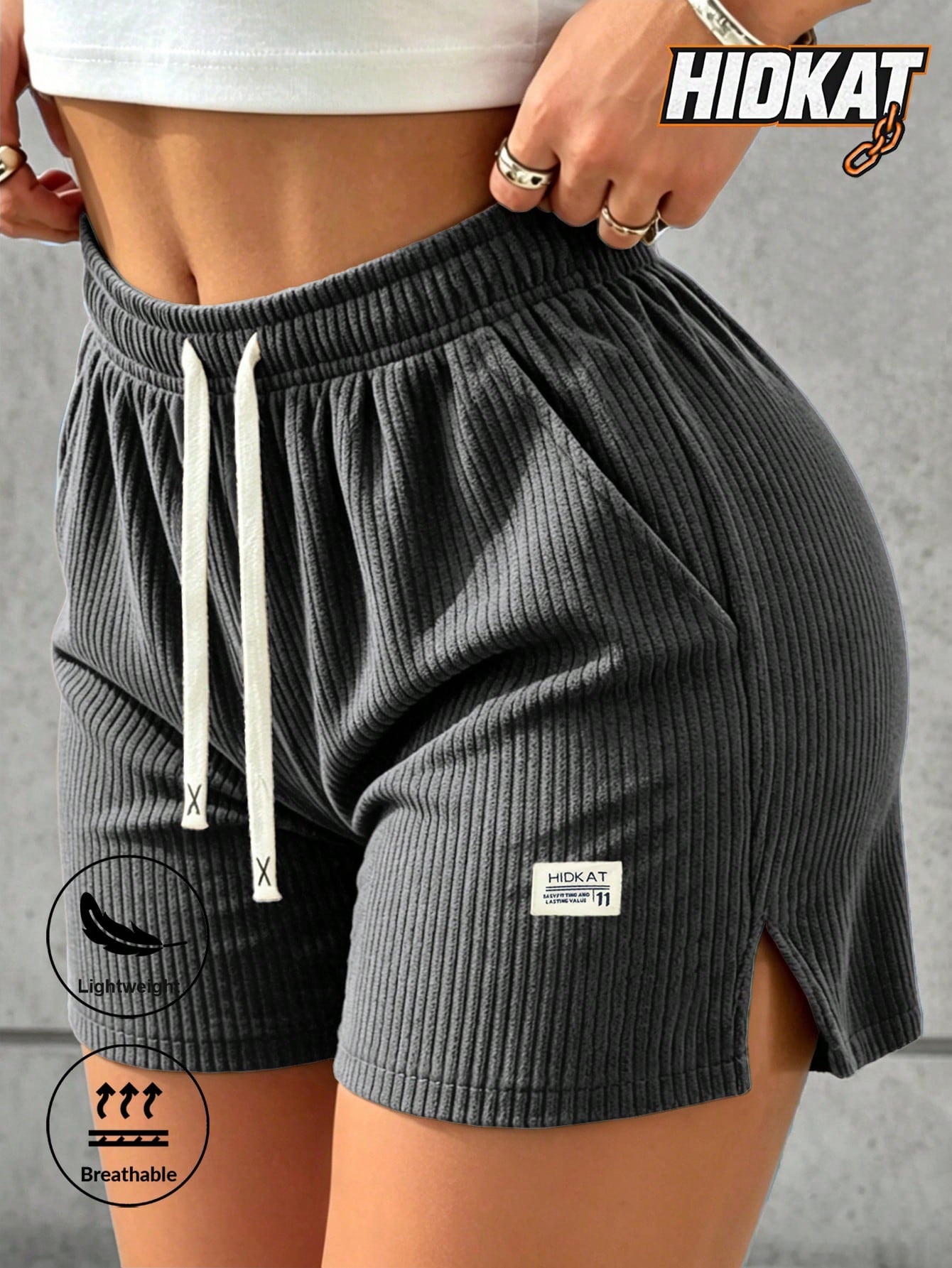 Women's New Casual Loose Corduroy Shorts, Drawstring Waist, Lightweight Fashion Shorts For Summer Daily Wear