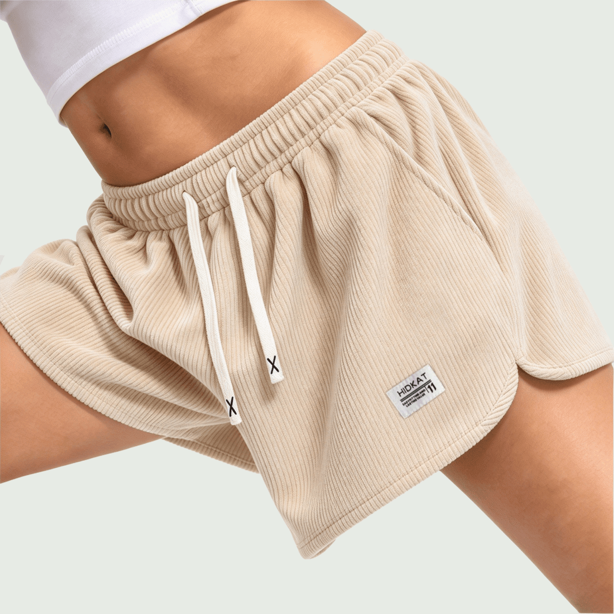 Women's New Casual Loose Corduroy Shorts, Drawstring Waist, Lightweight Fashion Shorts For Summer Daily Wear