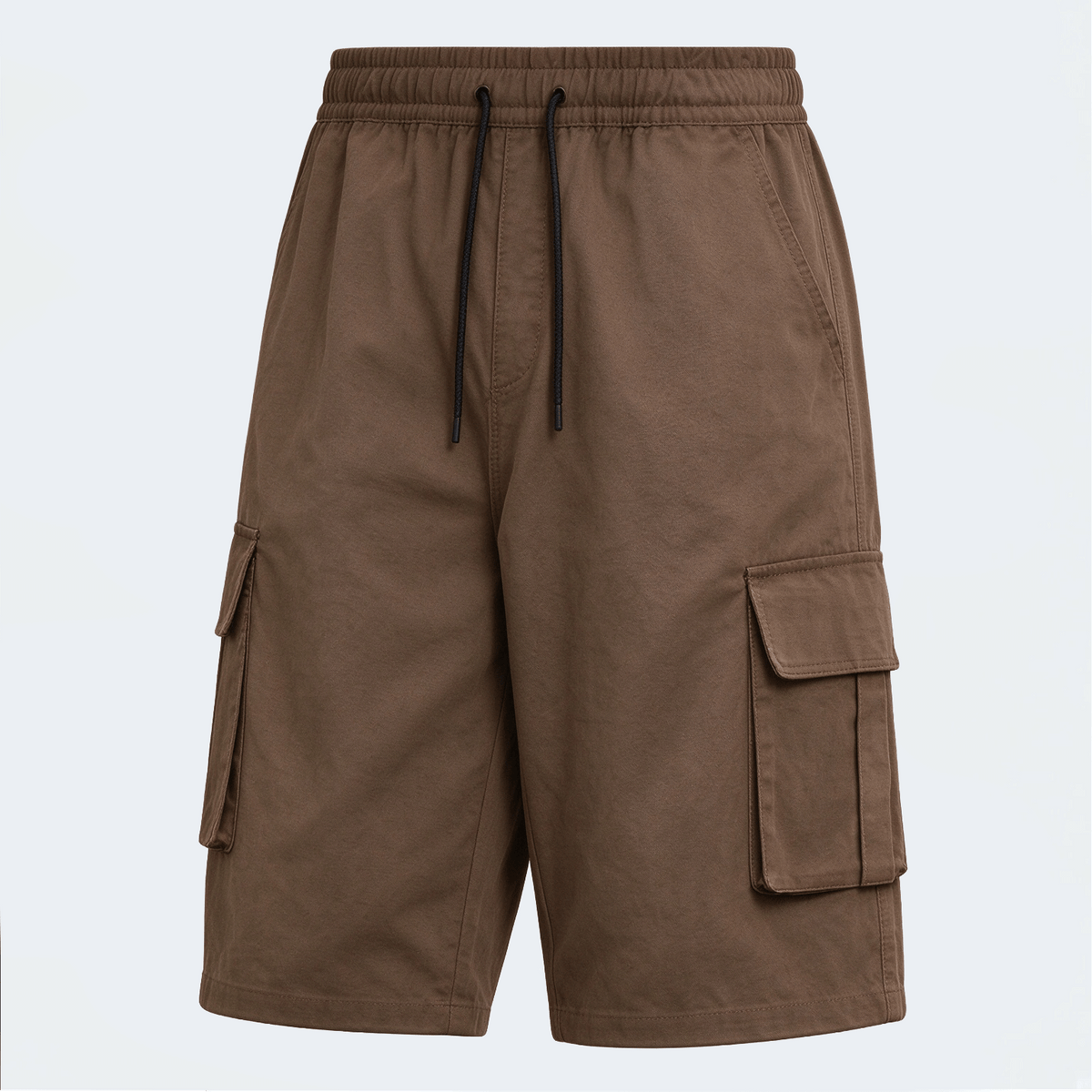 Men's Elastic Waist Fashion Multi-Pocket Camouflage Capri Cargo Pants, Summer Outdoor Casual Trousers