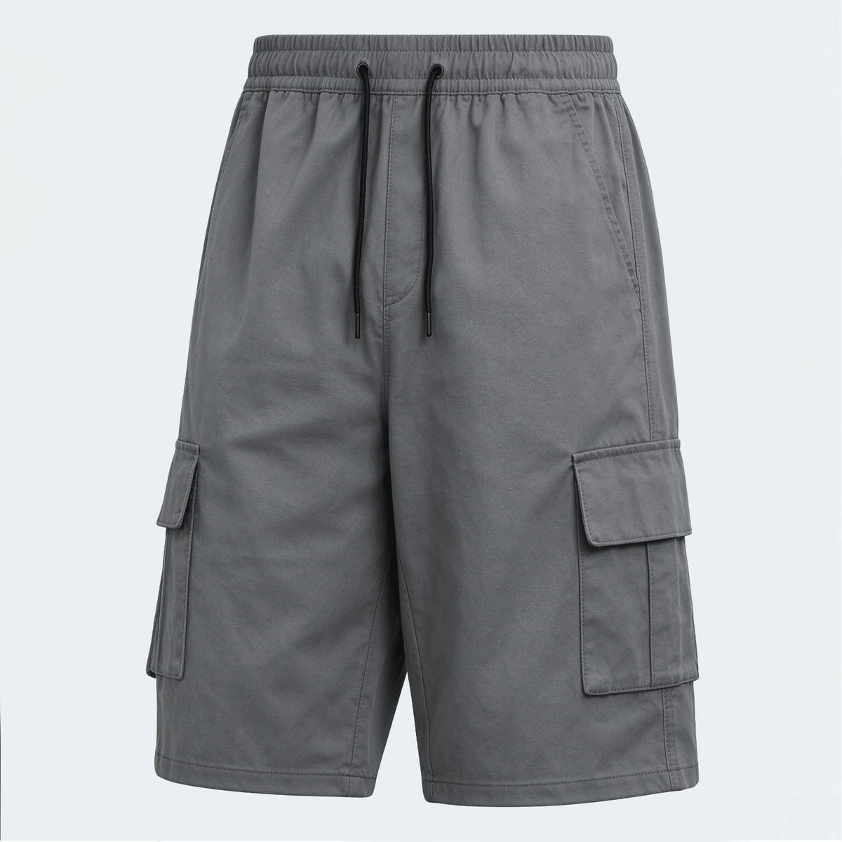 Men's Elastic Waist Fashion Multi-Pocket Camouflage Capri Cargo Pants, Summer Outdoor Casual Trousers