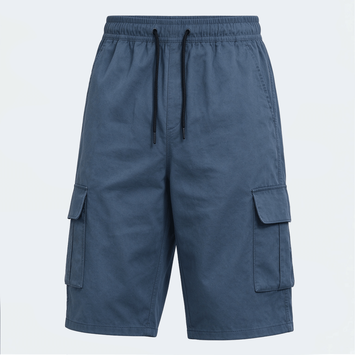 Men's Elastic Waist Fashion Multi-Pocket Camouflage Capri Cargo Pants, Summer Outdoor Casual Trousers
