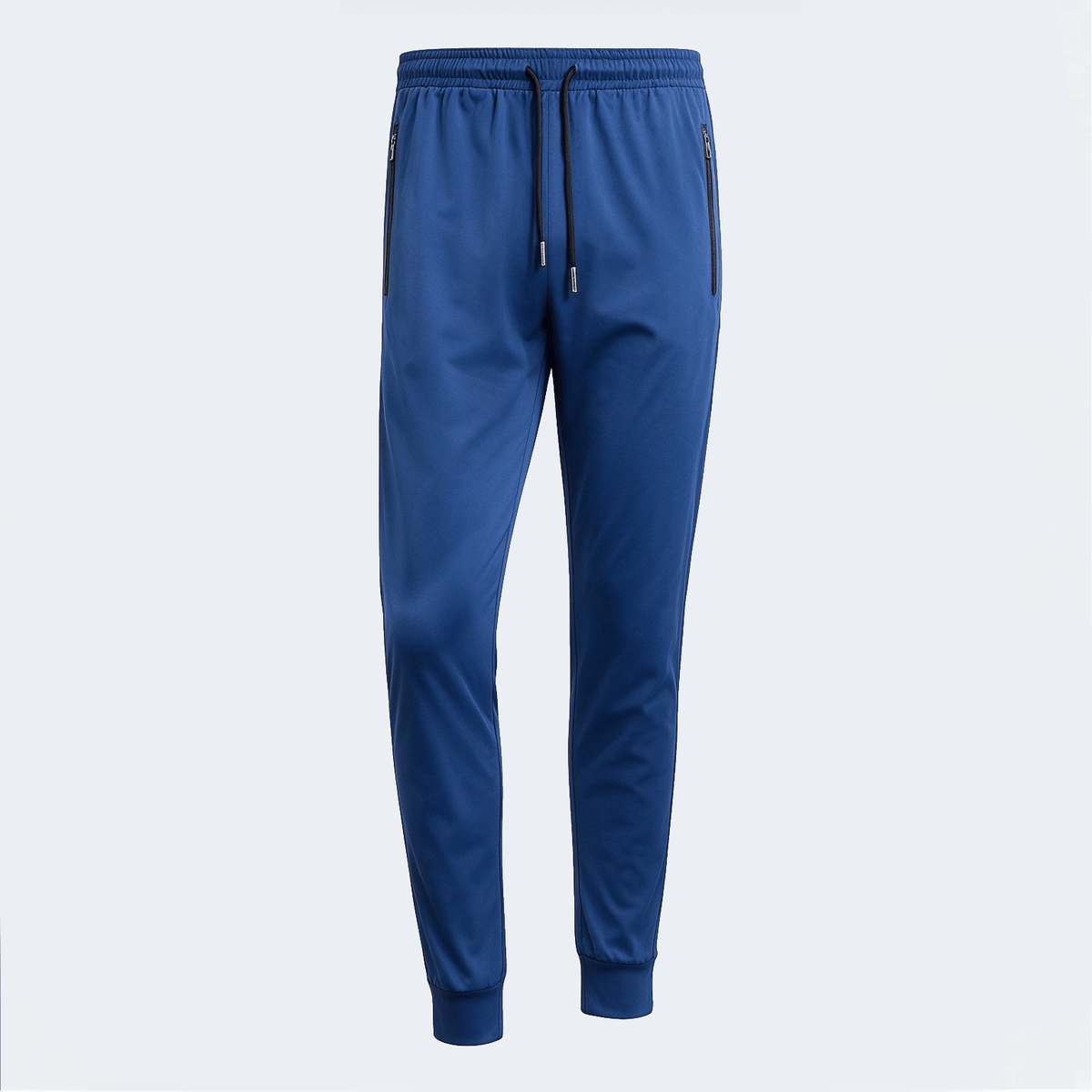 Plus Size Men's Elastic Waist Casual Business Pants, Zipper Pocket Thin Breathable Straight Leg Trousers, Suitable For Golf, Leisure And Daily Wear