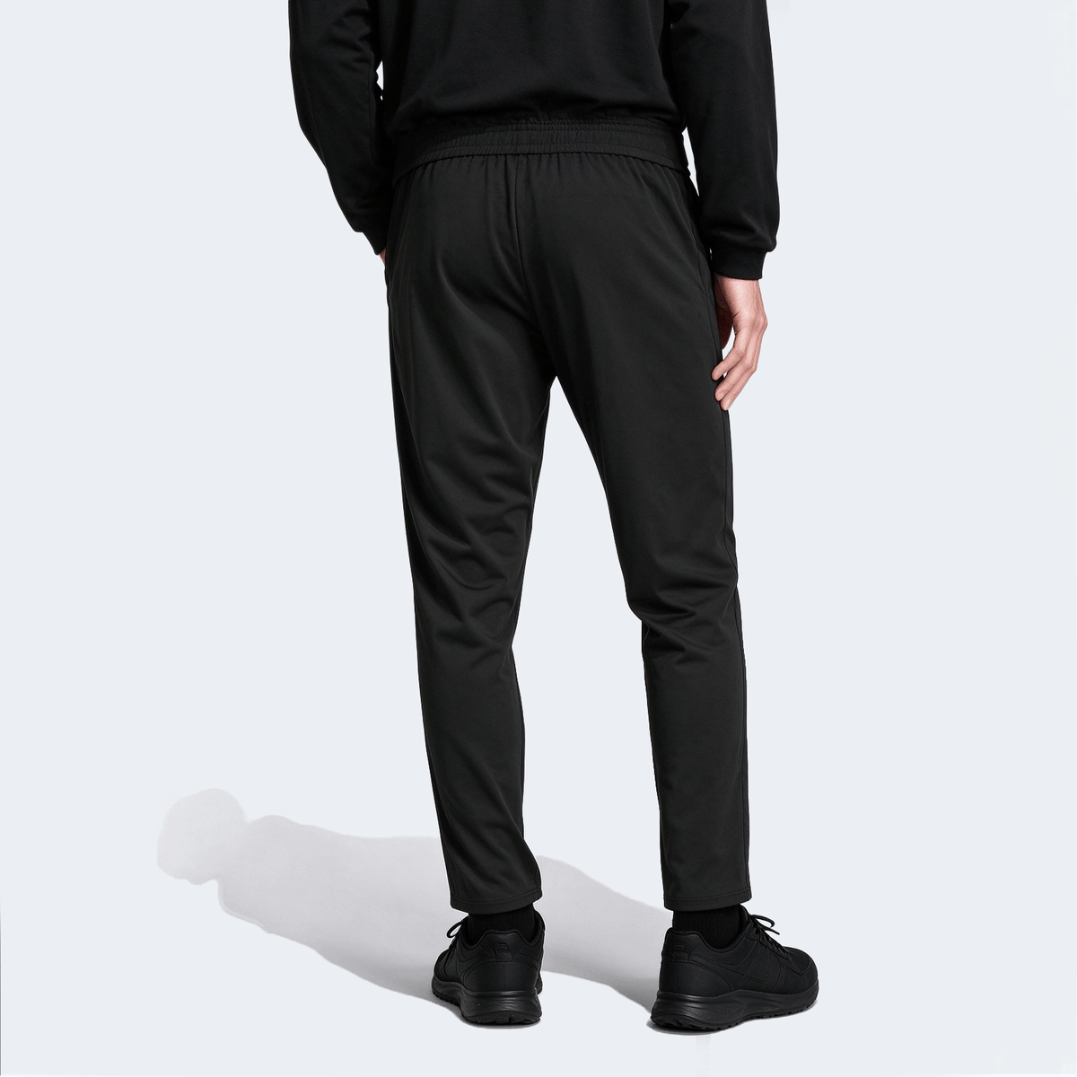 Men's High Elastic English Reflective Zipper Pocket Drawstring Ankle-Length Pants, Lightweight Casual Sports Trousers Suitable For Running, Workout, Hiking, Cycling, Spring & Autumn