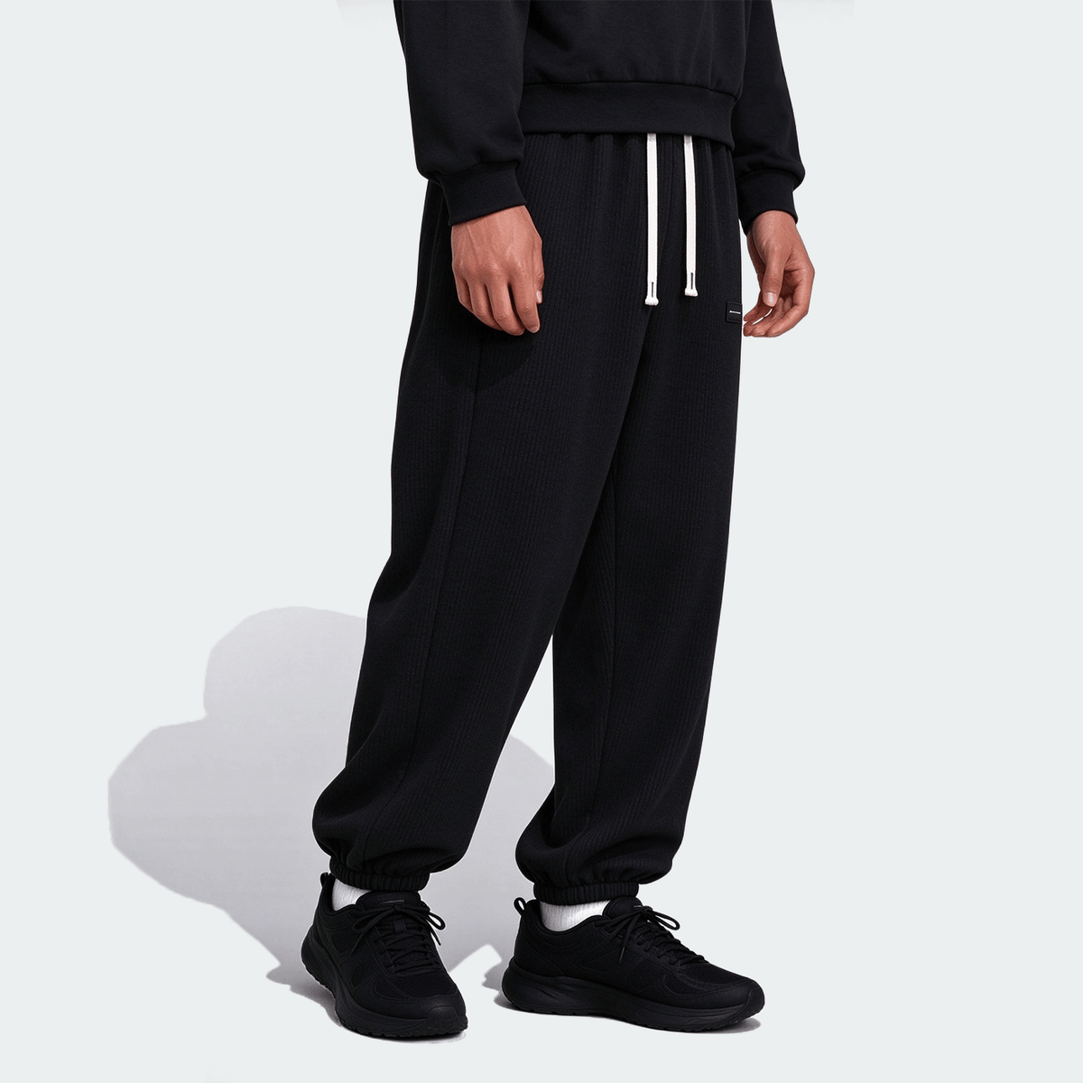 Men's Thermal Lined Drawstring Waist Sweatpants, Warm Casual Joggers Hiking Outfit Daily Outfit For Winter Christmas Gifts Thanksgiving Christmas Clothes Fleece Pants