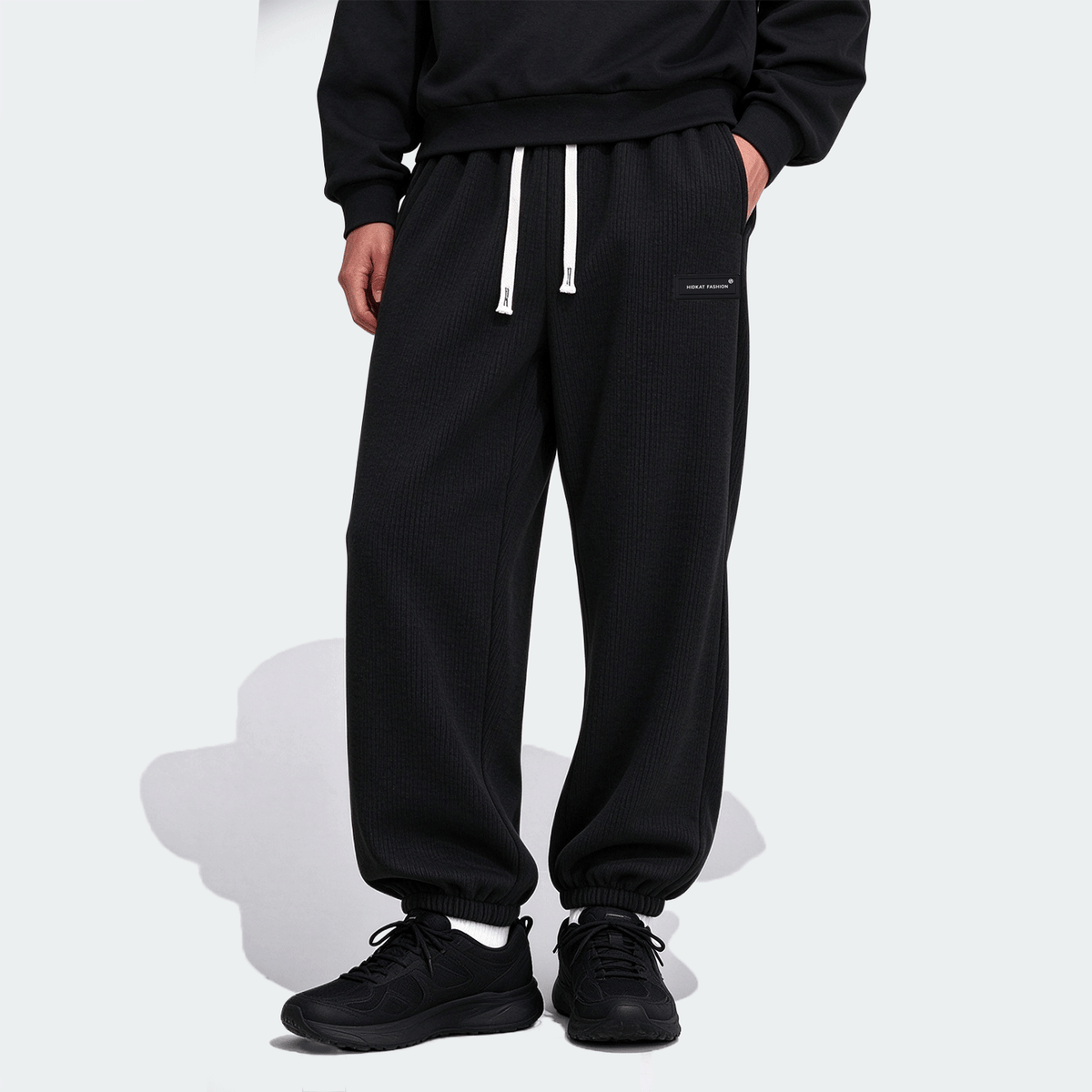 Men's Thermal Lined Drawstring Waist Sweatpants, Warm Casual Joggers Hiking Outfit Daily Outfit For Winter Christmas Gifts Thanksgiving Christmas Clothes Fleece Pants