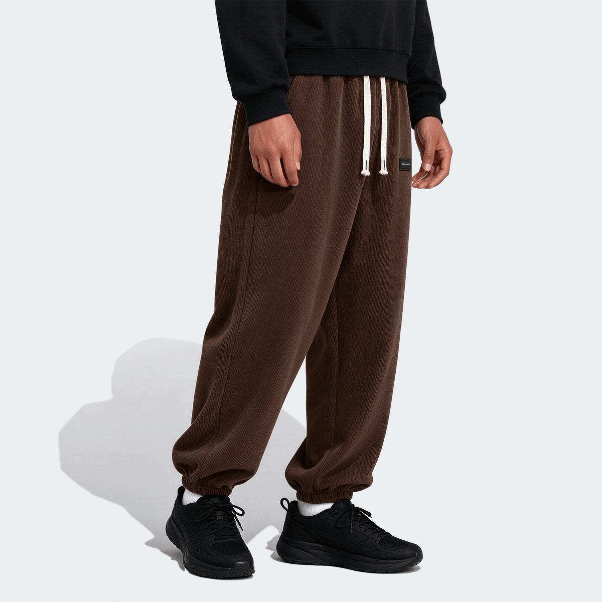 Men's Thermal Lined Drawstring Waist Sweatpants, Warm Casual Joggers Hiking Outfit Daily Outfit For Winter Christmas Gifts Thanksgiving Christmas Clothes Fleece Pants