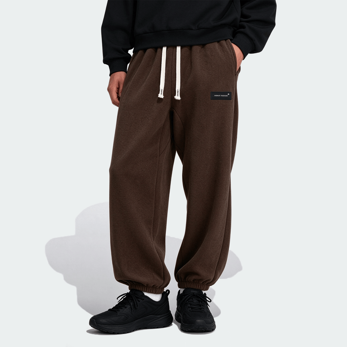 Men's Thermal Lined Drawstring Waist Sweatpants, Warm Casual Joggers Hiking Outfit Daily Outfit For Winter Christmas Gifts Thanksgiving Christmas Clothes Fleece Pants