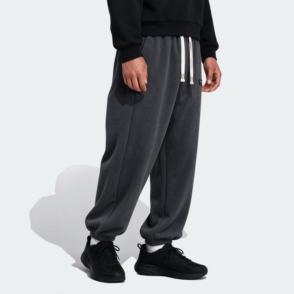 Men's Thermal Lined Drawstring Waist Sweatpants, Warm Casual Joggers Hiking Outfit Daily Outfit For Winter Christmas Gifts Thanksgiving Christmas Clothes Fleece Pants