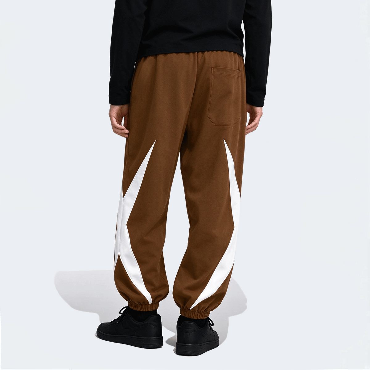 Men's Colorblock Drawstring Waist Casual Sweatpants, Sporty Leisure Jogger Pants, Suitable For Spring Autumn