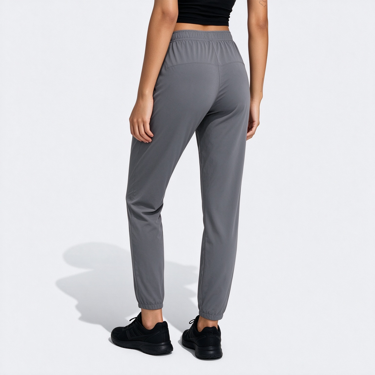 Women'S Casual Elastic Waist Drawstring Sports Pants, Suitable For Running, Yoga, Workout, Autumn/Spring Tights