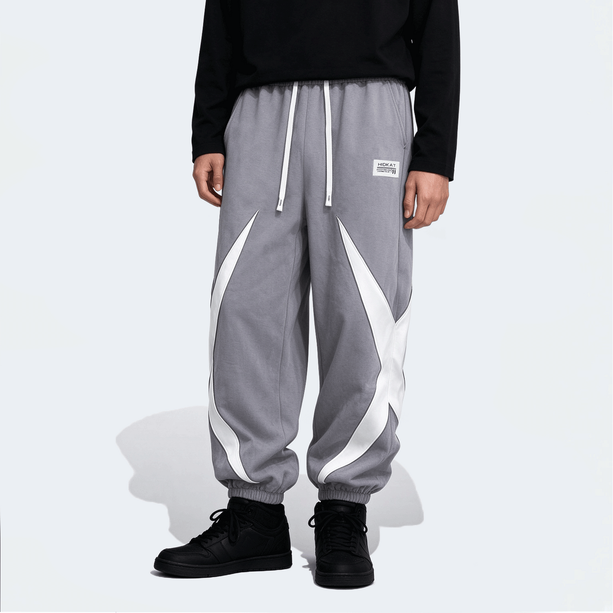 Men's Colorblock Drawstring Waist Casual Sweatpants, Sporty Leisure Jogger Pants, Suitable For Spring Autumn