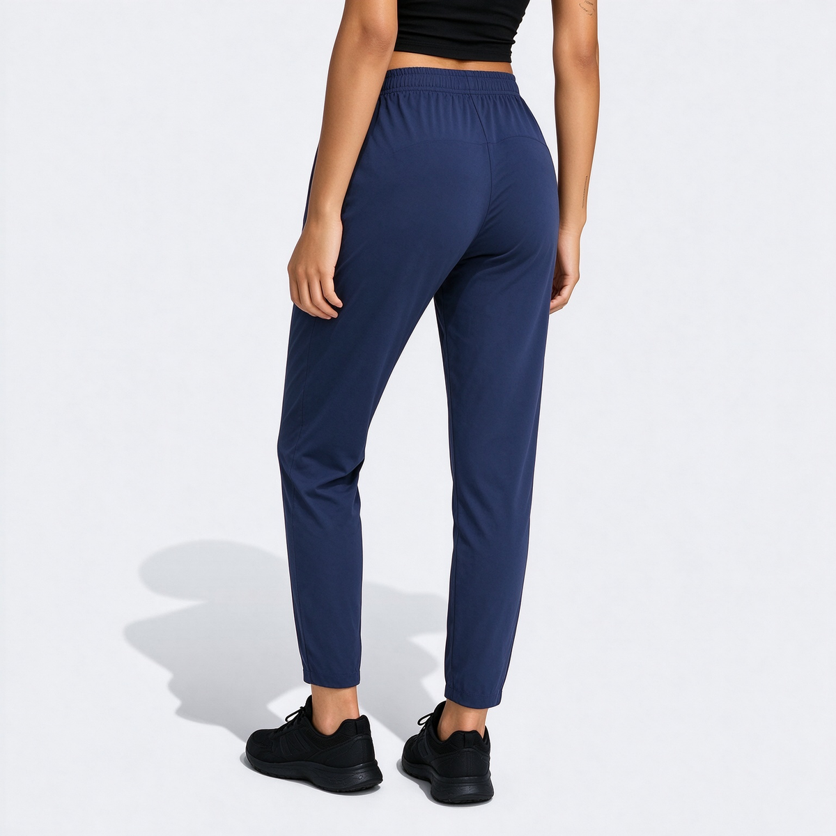 Women'S Casual Elastic Waist Drawstring Sports Pants, Suitable For Running, Yoga, Workout, Autumn/Spring Tights
