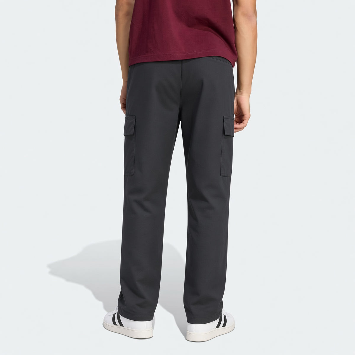 Men's Spring & Autumn Hiking Pants With Zipper Pockets & Drawstring, Straight Leg Casual Running Trousers With Striking Neon Highlight