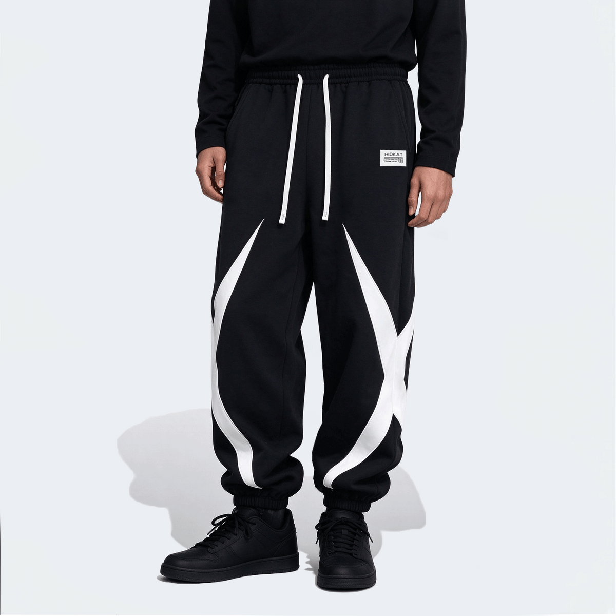 Men's Colorblock Drawstring Waist Casual Sweatpants, Sporty Leisure Jogger Pants, Suitable For Spring Autumn