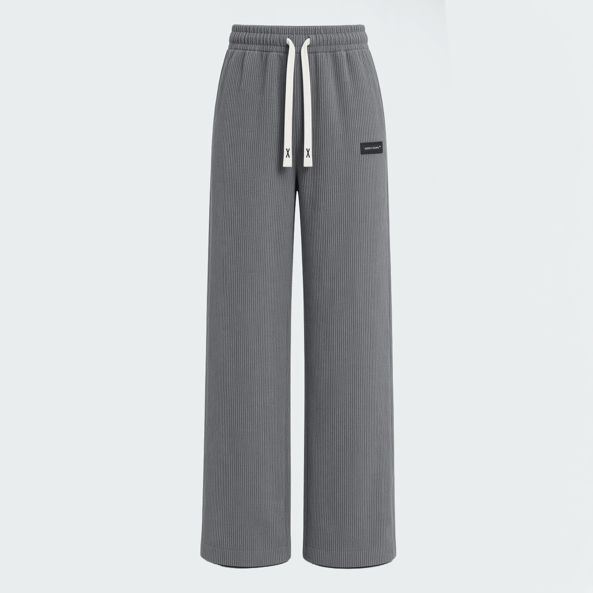 Women's Corduroy Straight Leg Pants With Drawstring Elastic Waist, Suitable For Casual, Sports, Hiking Wear, Spring/Autumn