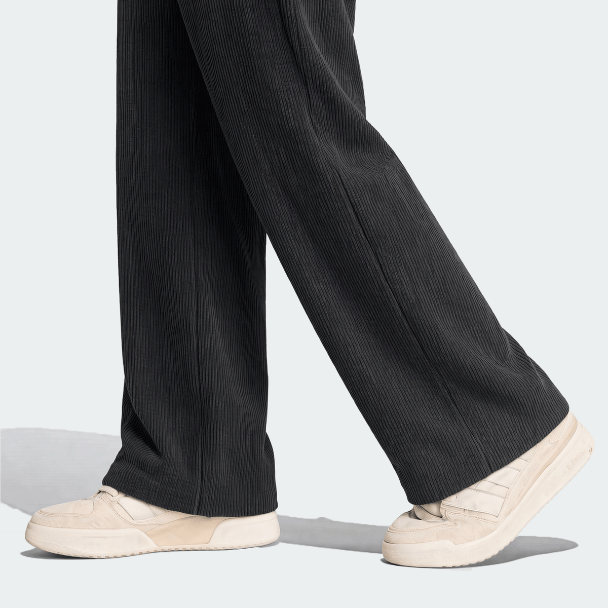 Women's Corduroy Straight Leg Pants With Drawstring Elastic Waist, Suitable For Casual, Sports, Hiking Wear, Spring/Autumn