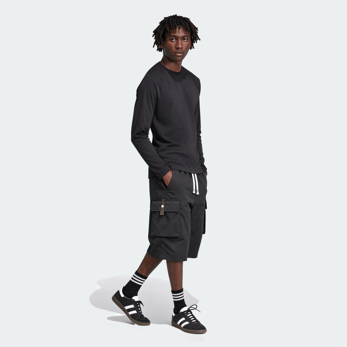 2pcs Men's Casual Cargo Capri Pants, Summer Drawstring Waist, Large Pockets, Letter Patch, Fashion Leisure Sports Pants, Spring/Summer