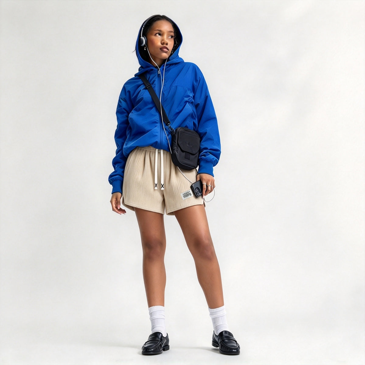 Women's New Casual Loose Corduroy Shorts, Drawstring Waist, Lightweight Fashion Shorts For Summer Daily Wear