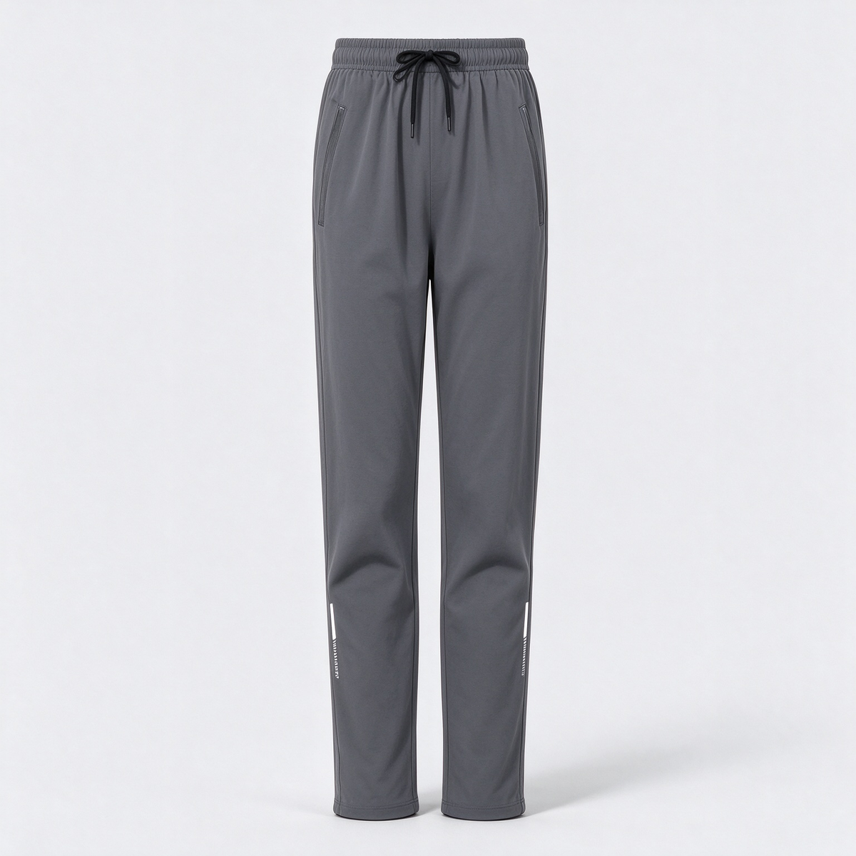 [Spring/Summer] Women's High Elasticity Straight Leg Elastic Waist Drawstring Outdoor Casual Zipper Pocket Long Pants, Gym Workout Summer Women's Outfit
