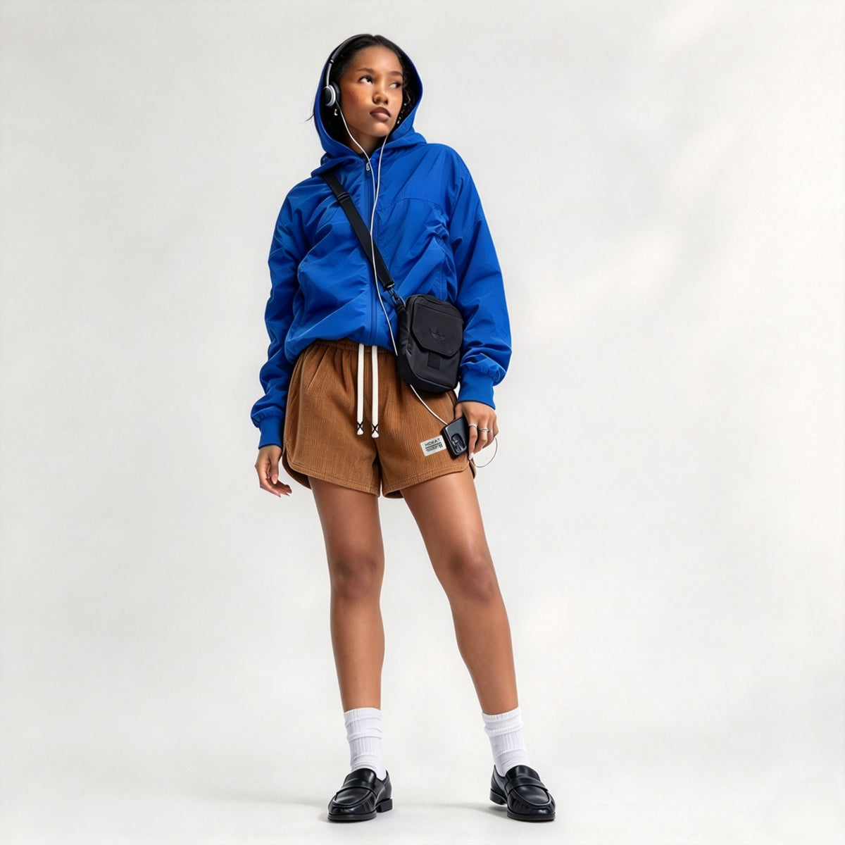 Women's New Casual Loose Corduroy Shorts, Drawstring Waist, Lightweight Fashion Shorts For Summer Daily Wear