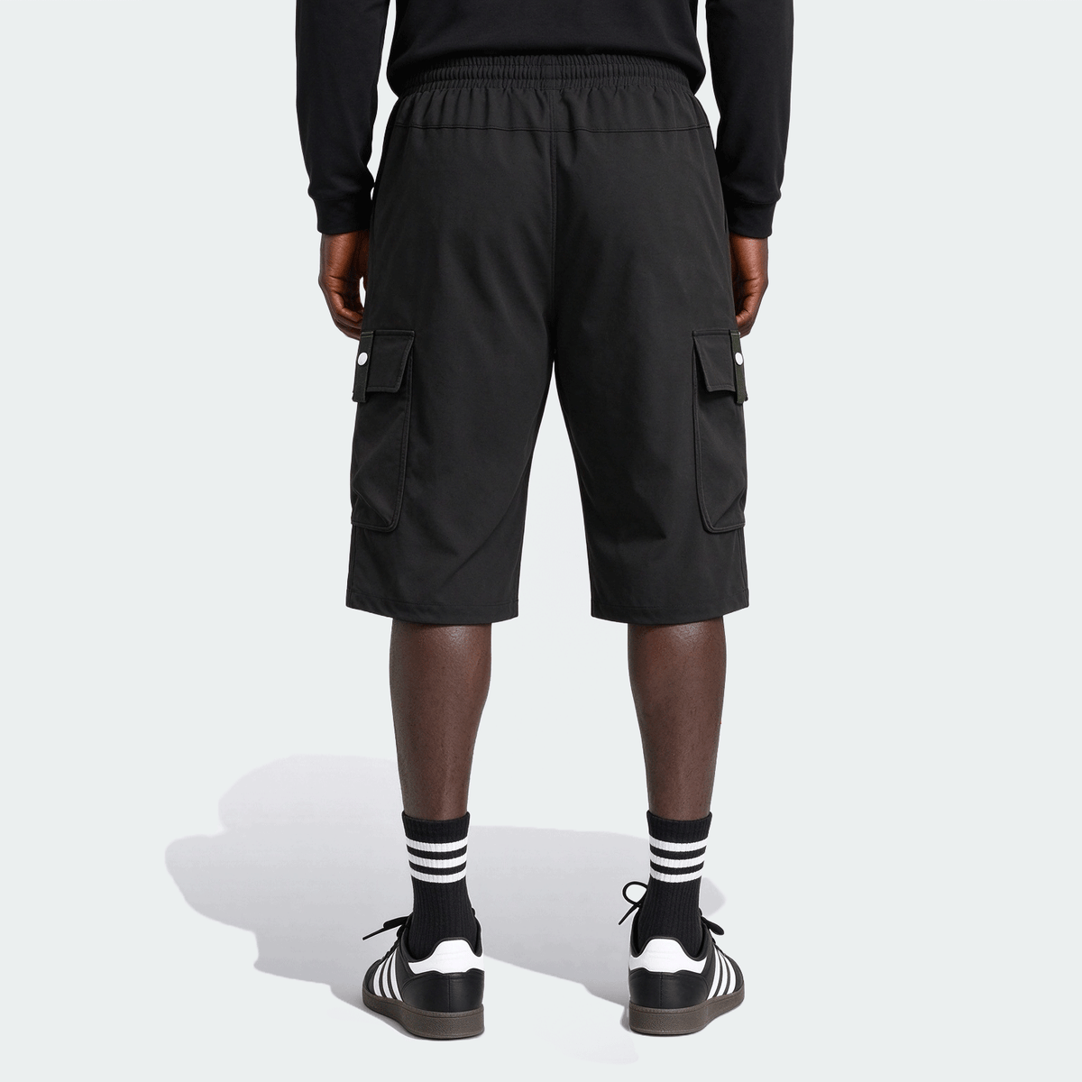 2pcs Men's Casual Cargo Capri Pants, Summer Drawstring Waist, Large Pockets, Letter Patch, Fashion Leisure Sports Pants, Spring/Summer