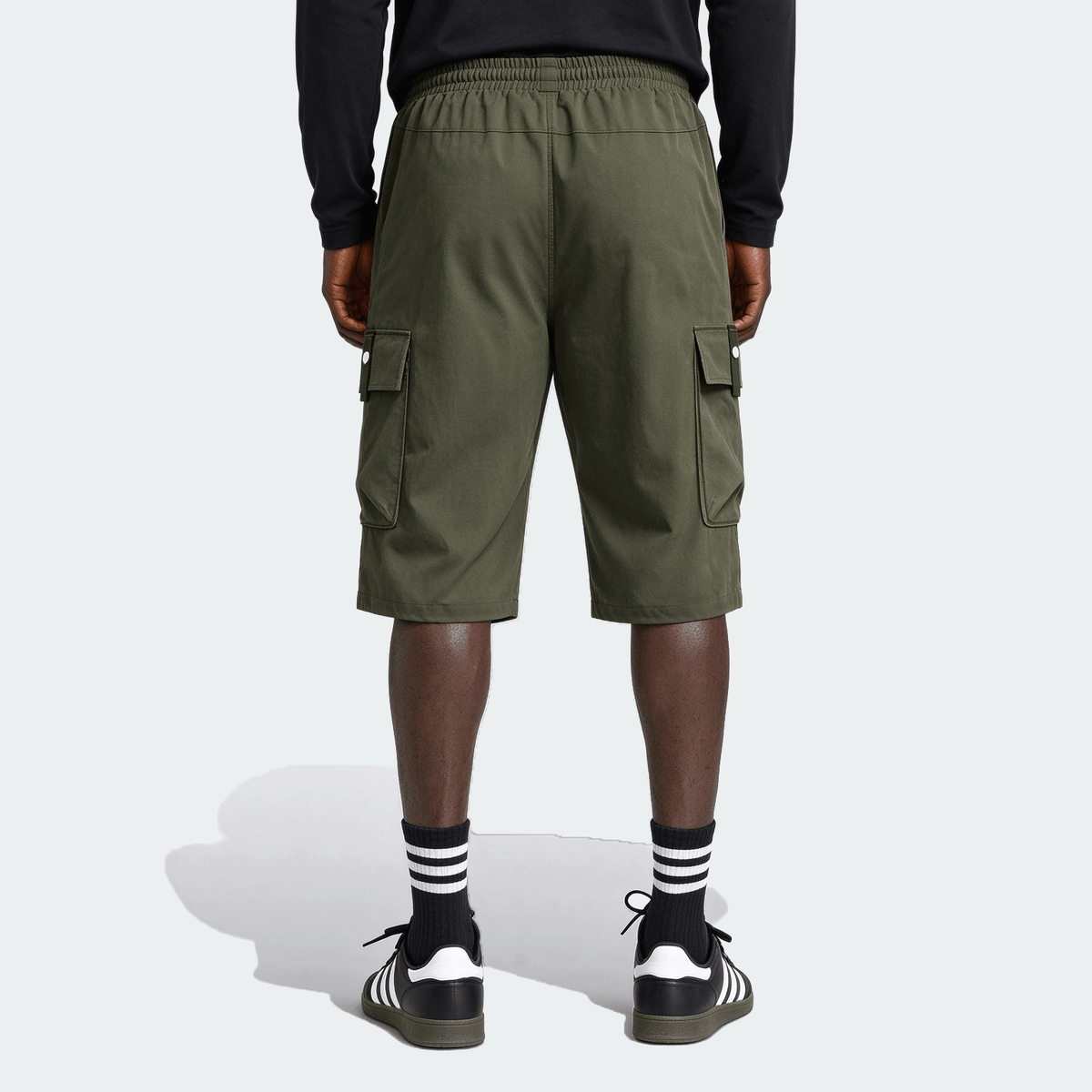 Men's Lightweight Cargo 3/4 Pants With Drawstring Waist, Large Pockets, Letter Patches, Casual Sporty Trousers For Daily Wear, Summer