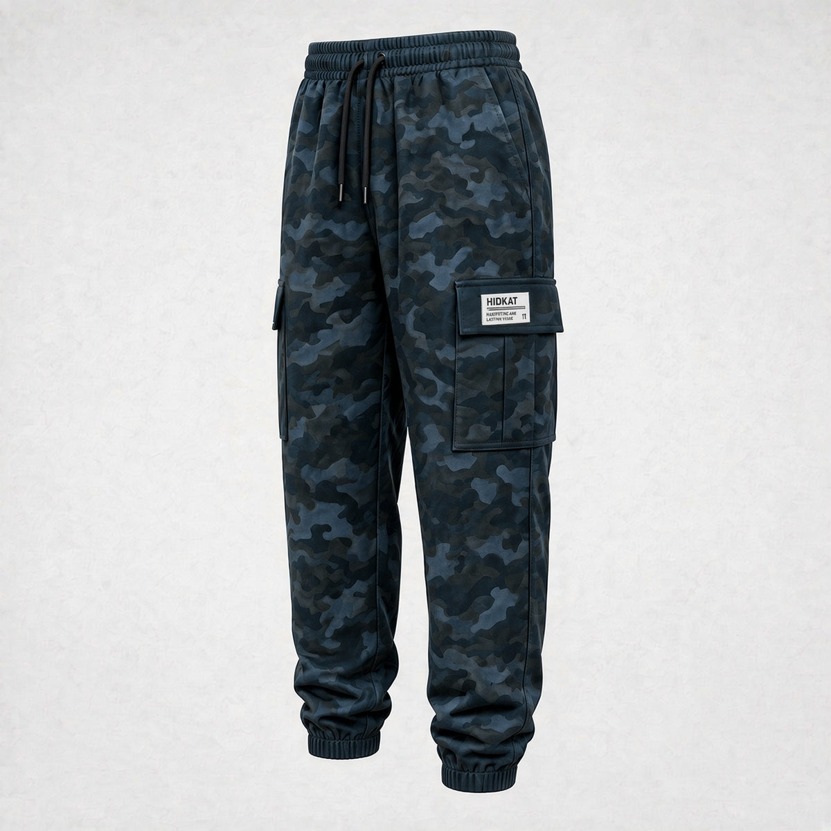 Women'S Camouflage Cargo Pants With Drawstring Waist And Large Side Pockets, Suitable For Daily Outdoor Activities, Spring/Autumn Tights