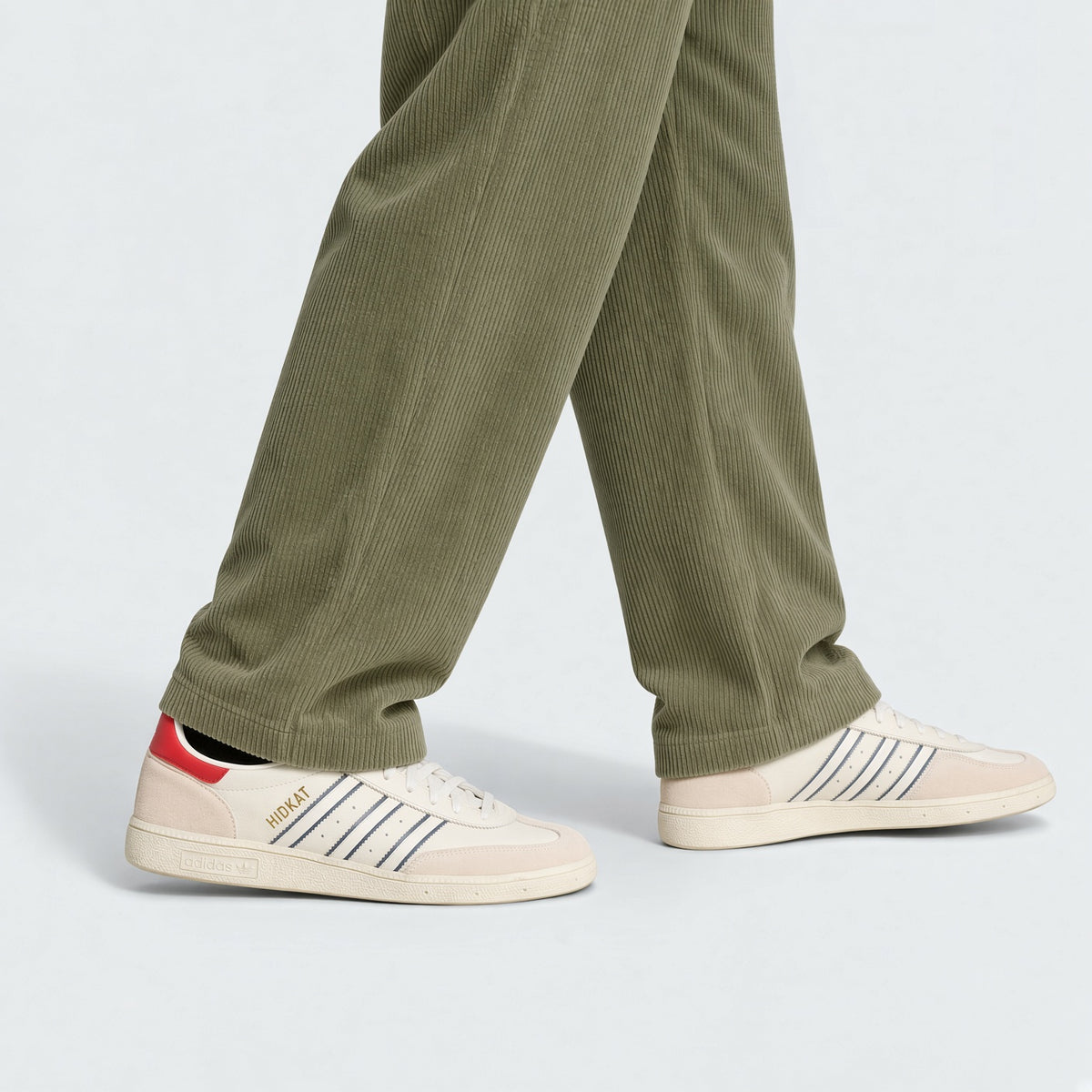 Men's Elastic Waist Corduroy Pants, Drawstring Retro Straight Leg Casual Sweatpants, Spring/Autumn Sports