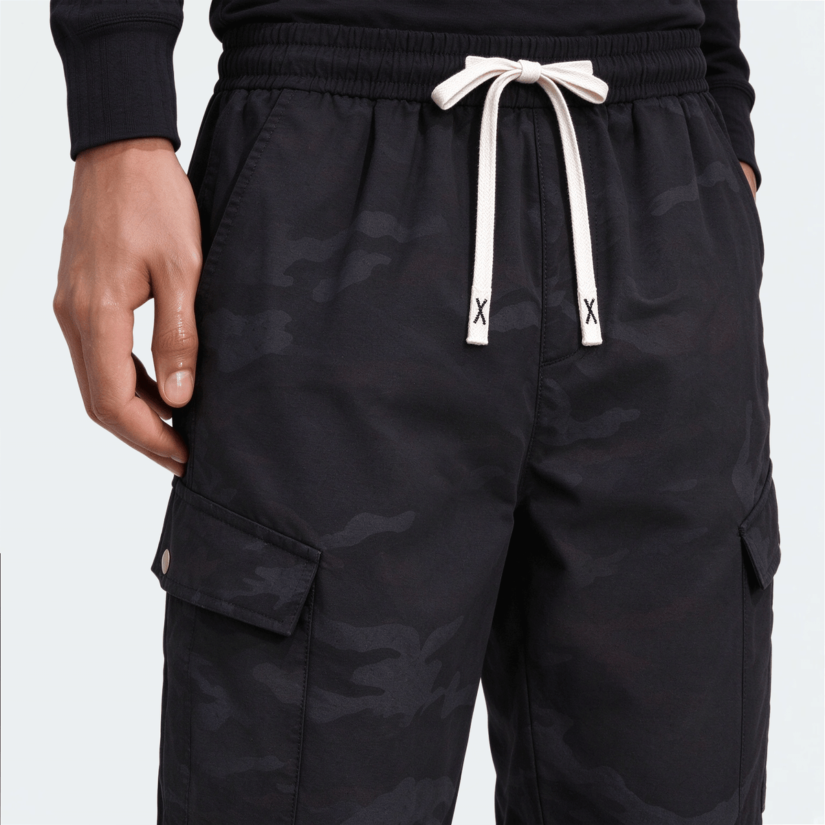 Men's Drawstring Thermal Lined Cargo Pants - Multi-Pocket Design, Warm Outdoor/Hiking Trousers For Winter, Casual Daily Outfit Christmas Gifts Thanksgiving Christmas Clothes