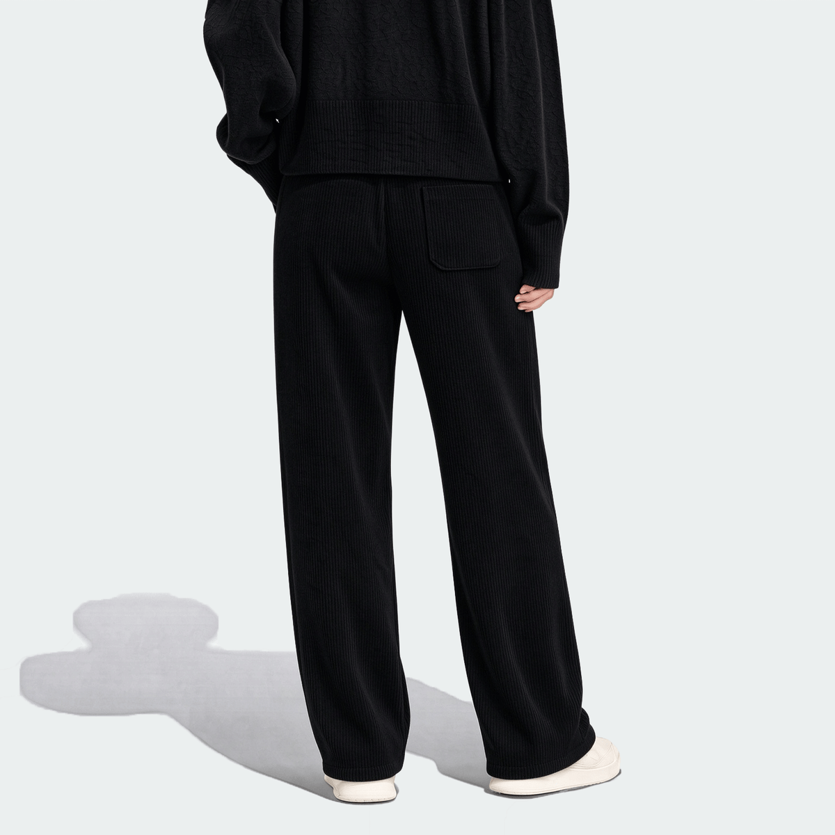 Women's Corduroy Straight Leg Pants With Drawstring Elastic Waist, Suitable For Casual, Sports, Hiking Wear, Spring/Autumn