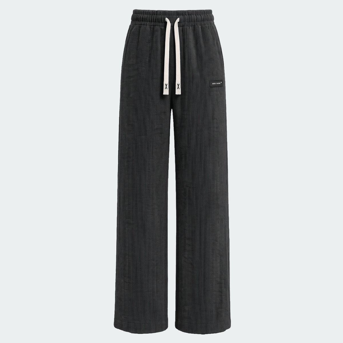 Women's Corduroy Straight Leg Pants With Drawstring Elastic Waist, Suitable For Casual, Sports, Hiking Wear, Spring/Autumn