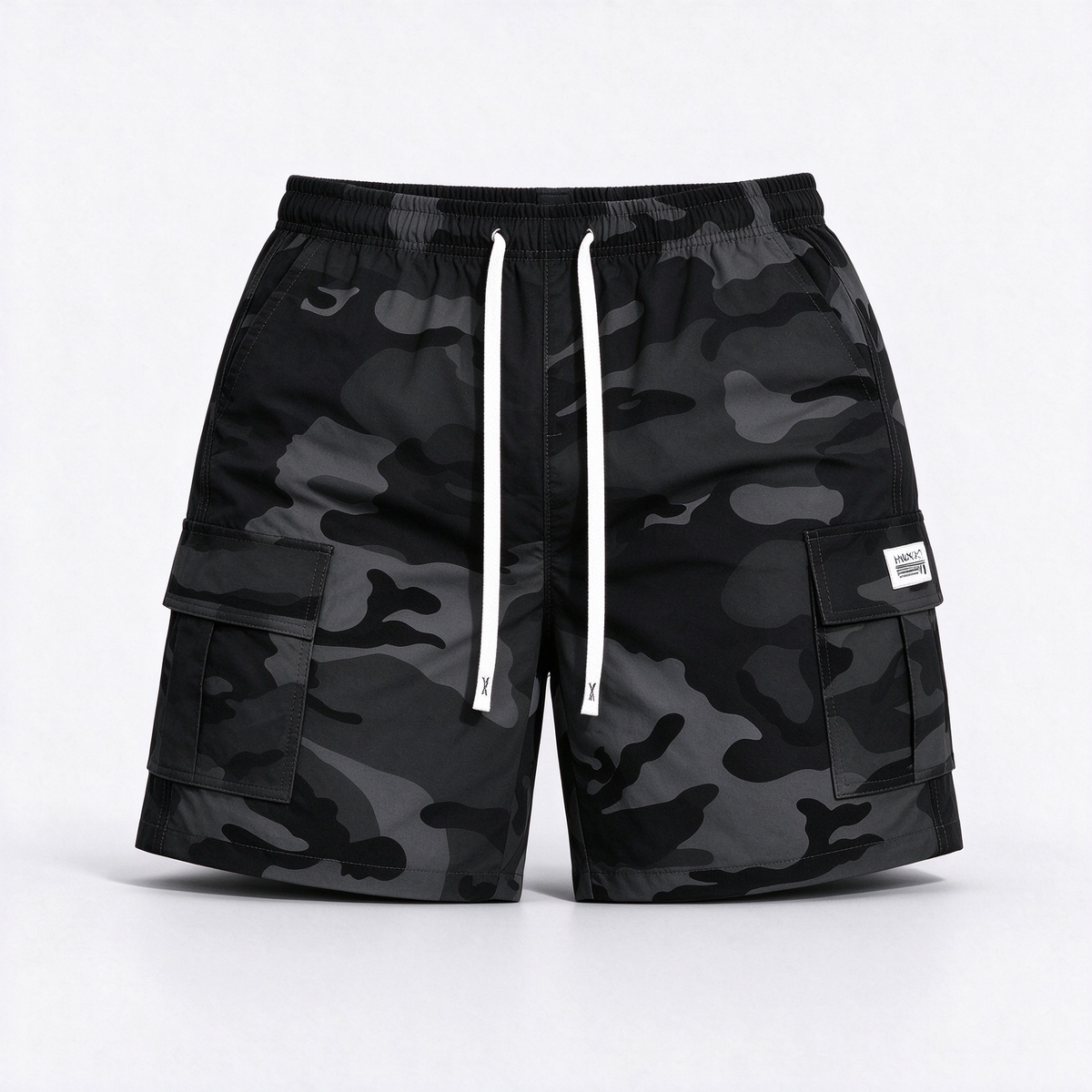 Women's Thin Outdoor Camouflage Cargo Knee-Length Shorts, Lightweight Breathable Casual Fashion Multi-Pocket Drawstring Shorts, Suitable For Sports, Outings, Exercise, Etc.